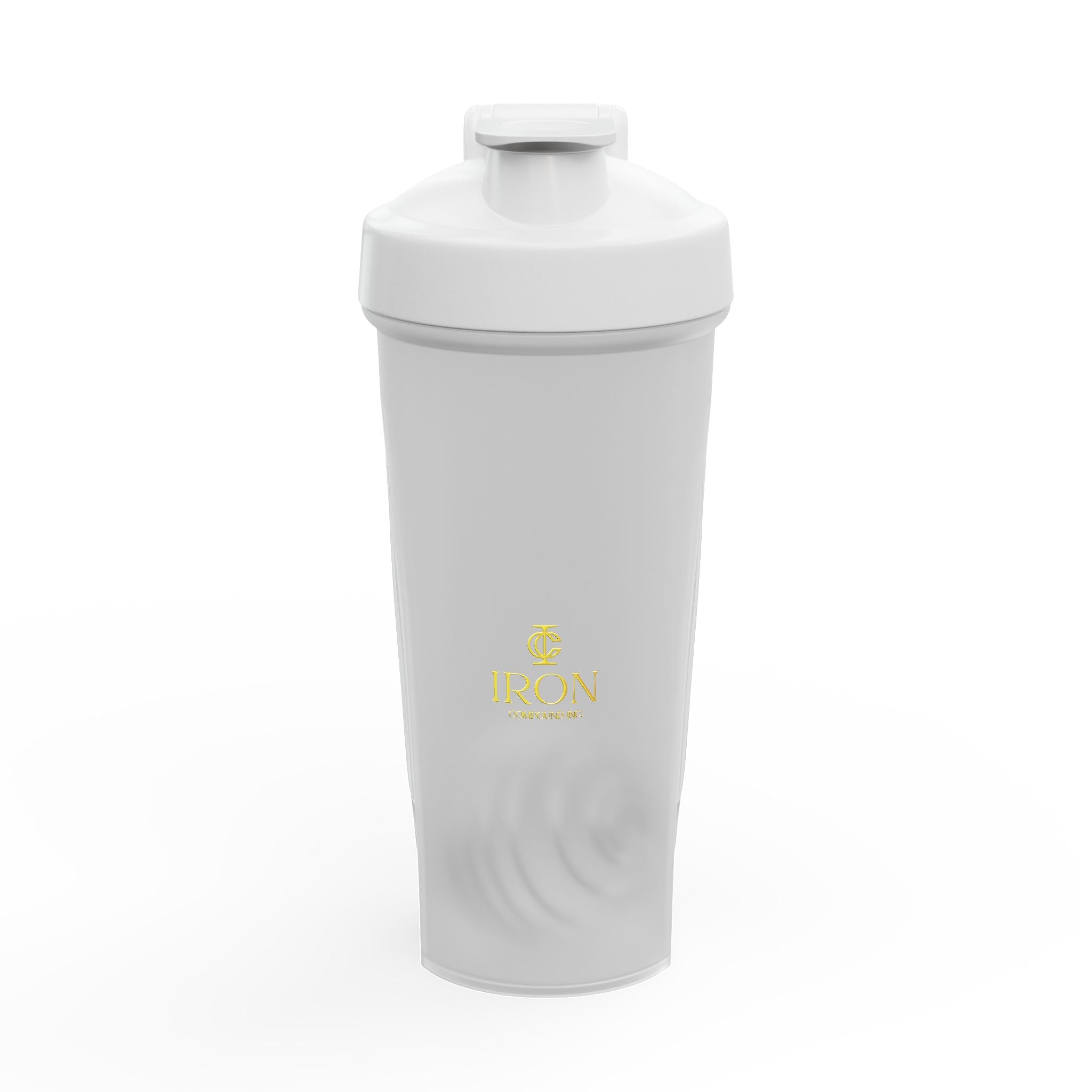 Gold Logo Protein Shaker Bottle — Gym Blender Bottle for Fitness & Supplements