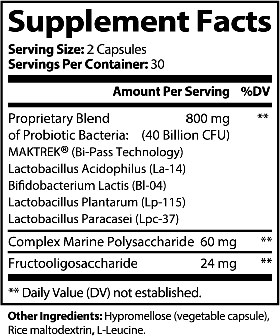 Biome 40B (probiotic+prebiotic)