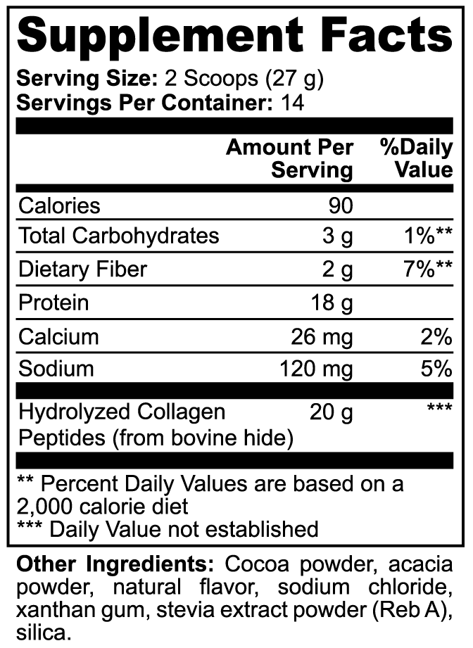 Hydrolyzed Collagen Peptides (chocolate)
