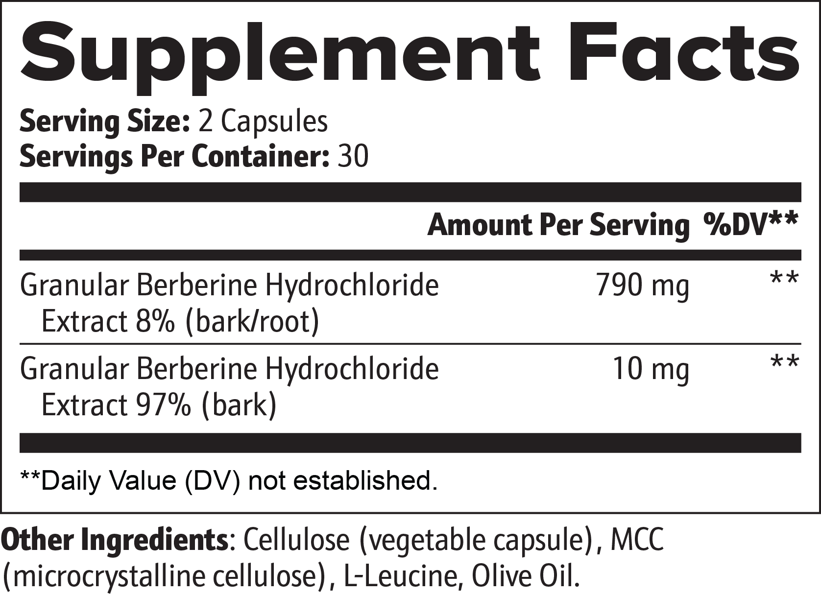 Berberine HCL Complex